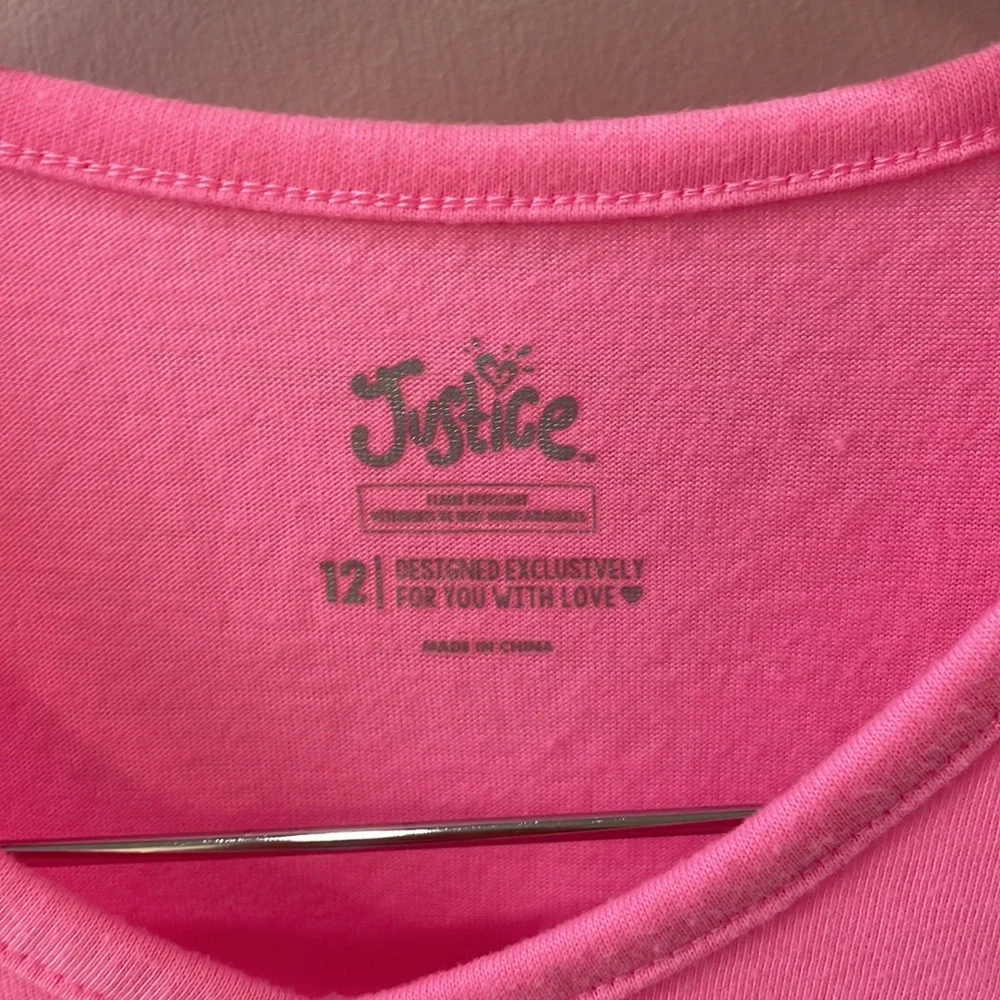 Justice Seeds the Day Tie Front Tee Sz 12